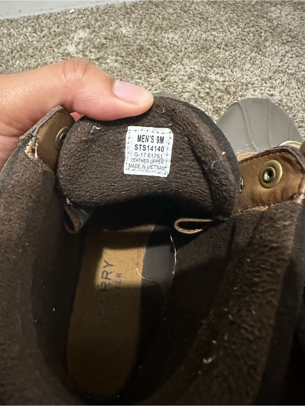 Sperry Brown and Dark Brown Waterproof Duck Boots